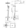 Душевой комплект WASSERKRAFT THERMO с термостатическим смесителем A113.118.126.CH A113.118.126.CH Thermo